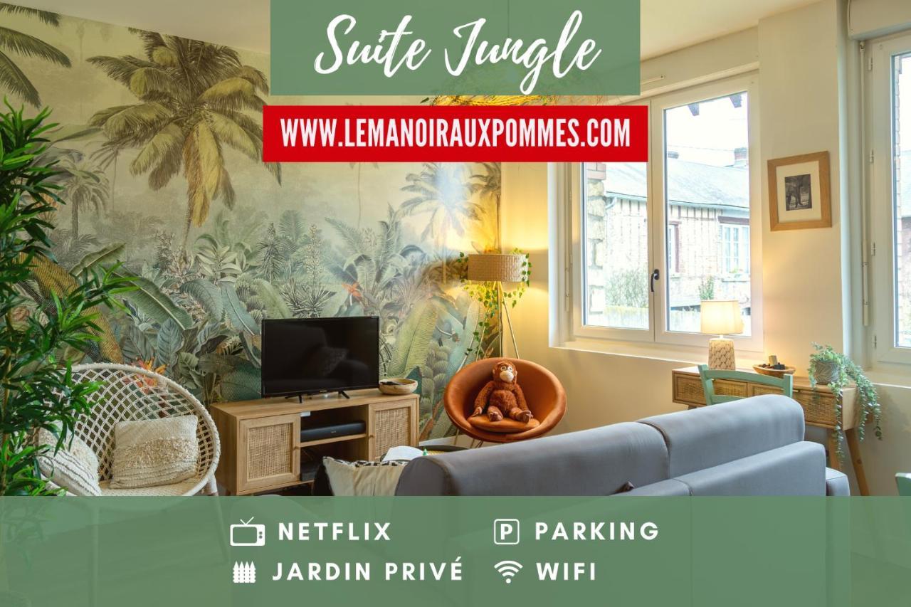 Suite Jungle - Jardin, Netflix Et Parking - Le Manoir Aux Pommes Orbec Kültér fotó