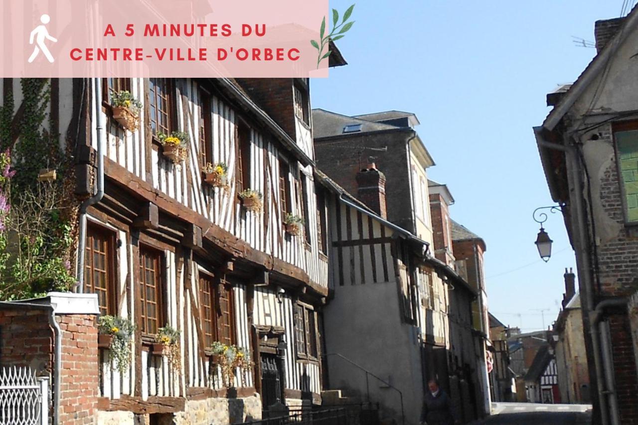 Suite Jungle - Jardin, Netflix Et Parking - Le Manoir Aux Pommes Orbec Kültér fotó